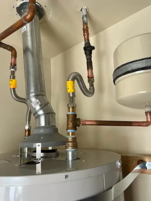 Water heater installation and plumbing repair in Ganister